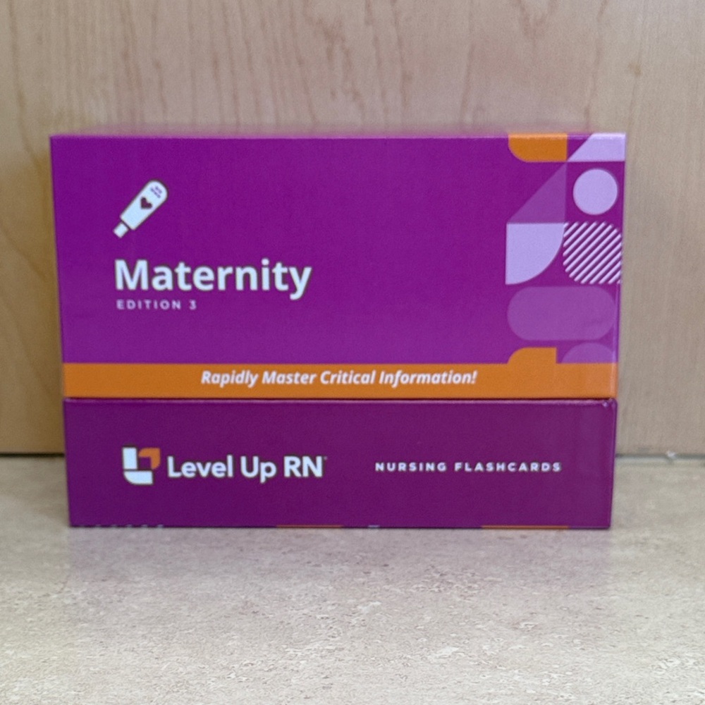 Maternity Nursing Flashcards - Purple and Orange